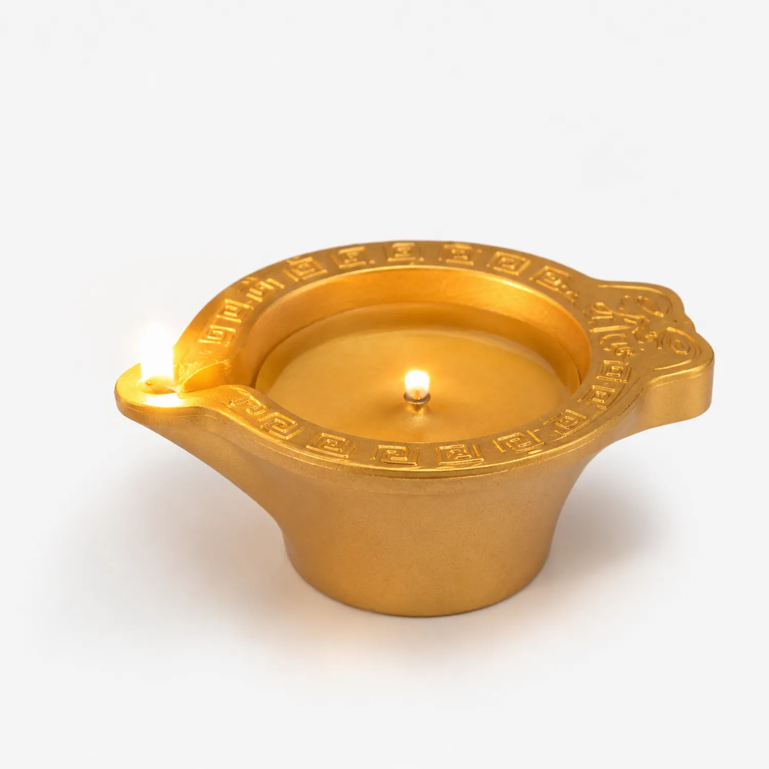 Lampada Decorativa a Olio in Oro
