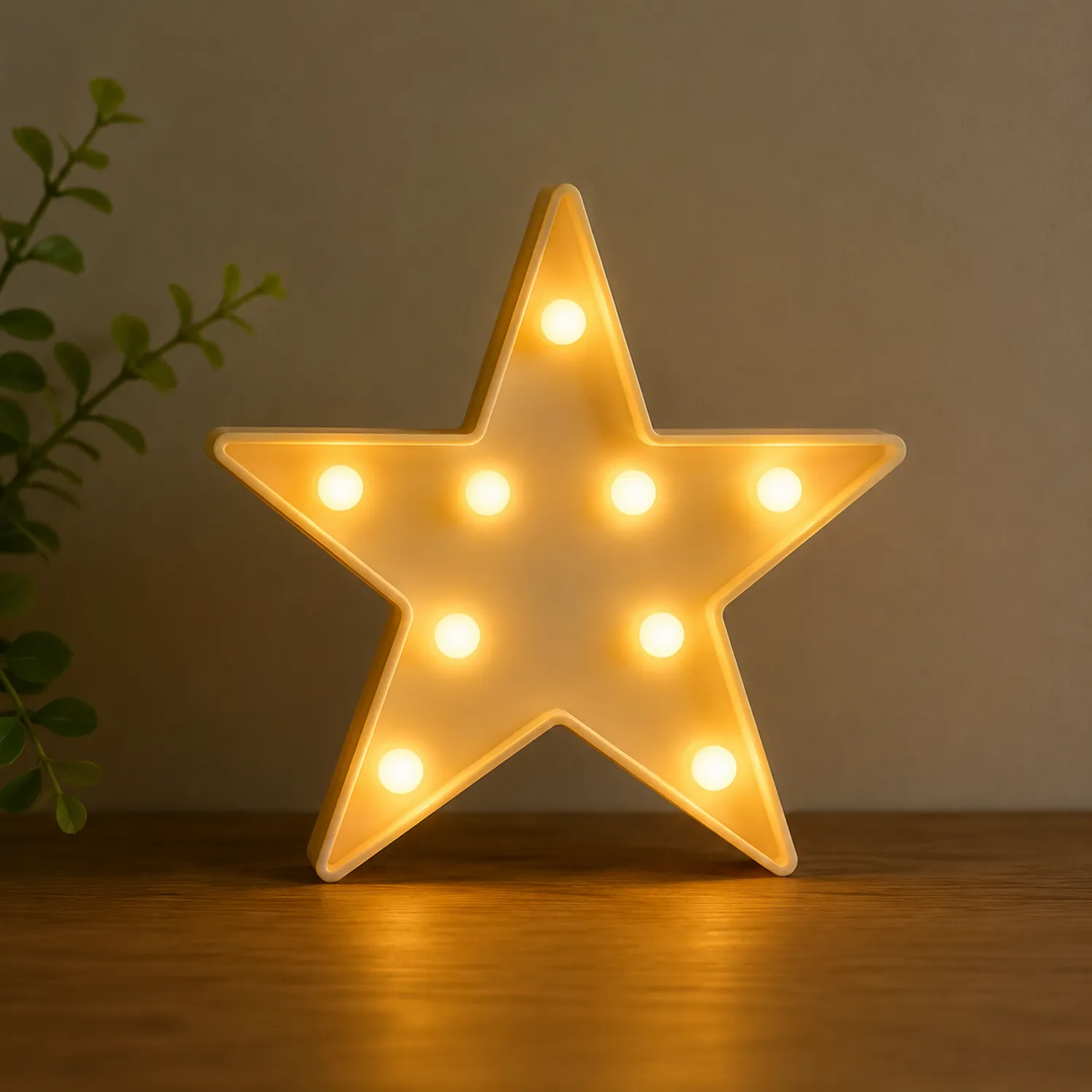 Lampada a Forma di Stella con LED Luce Calda