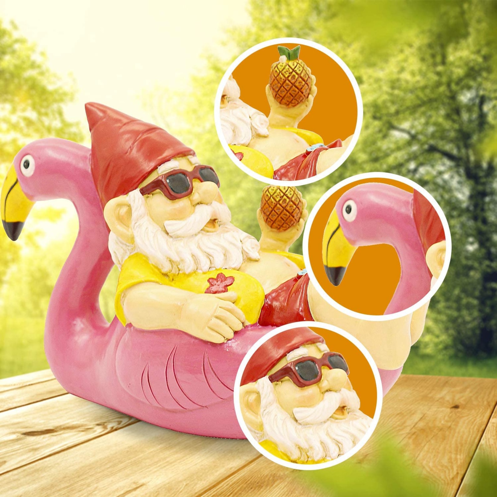 🎁Garden Gnome Statue on Flamingo