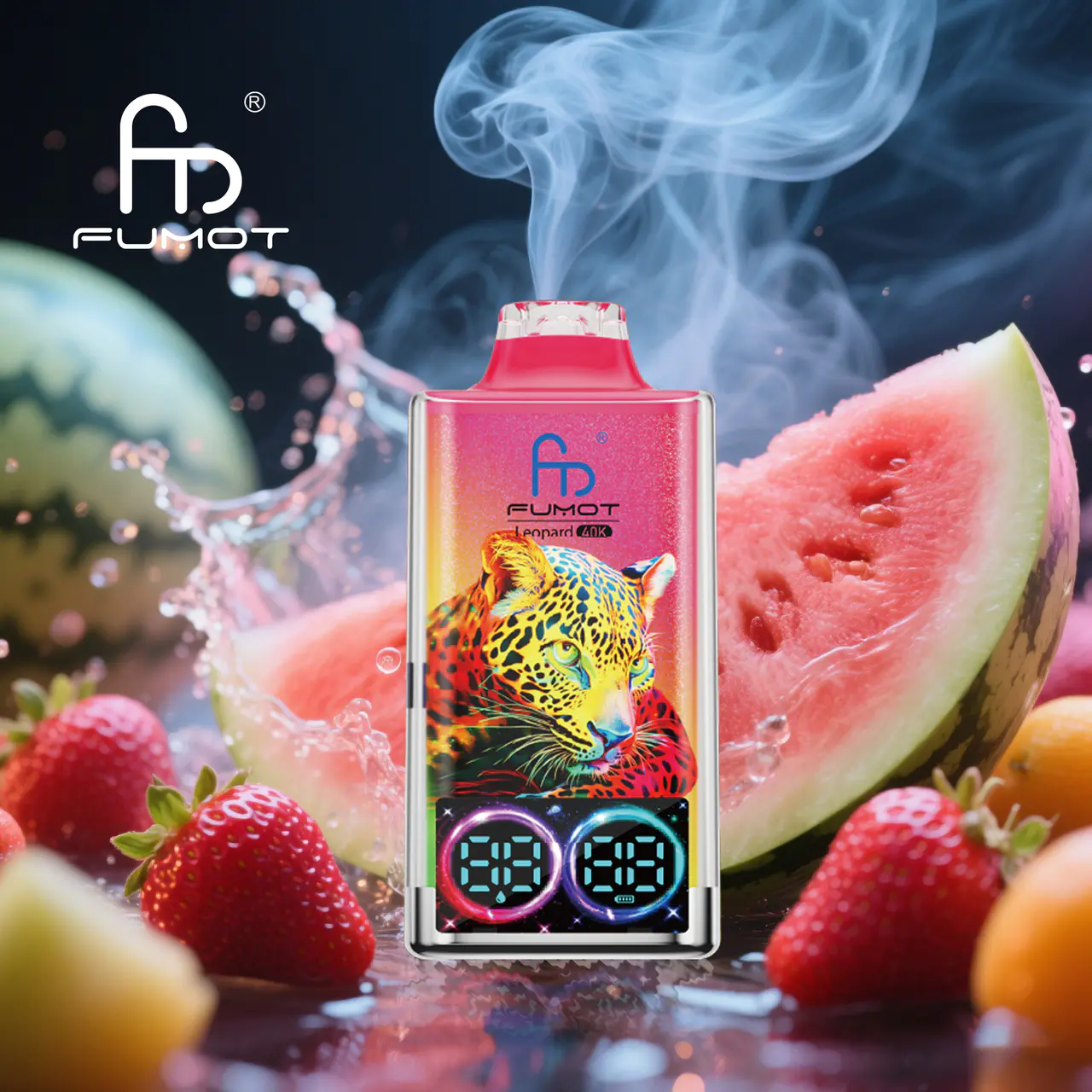 Fumot Leopard 40000 40K Puffs Original Edition Dual Mesh LCD Display Disposable Vape