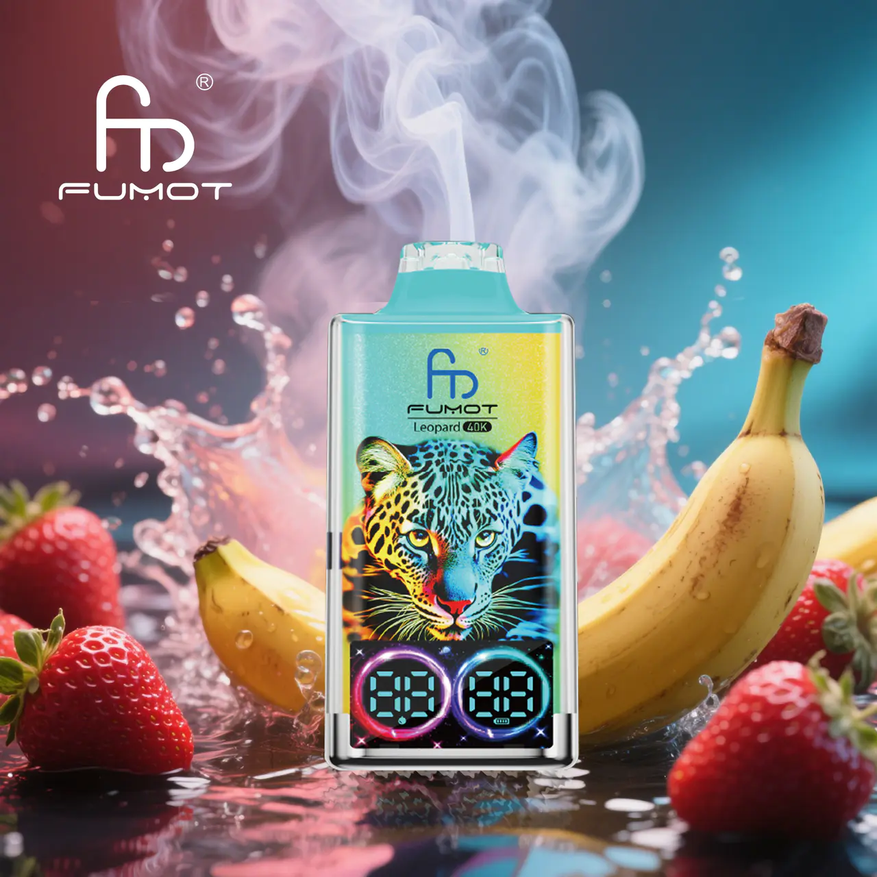 Fumot Leopard 40000 40K Puffs Original Edition Dual Mesh LCD Display Disposable Vape