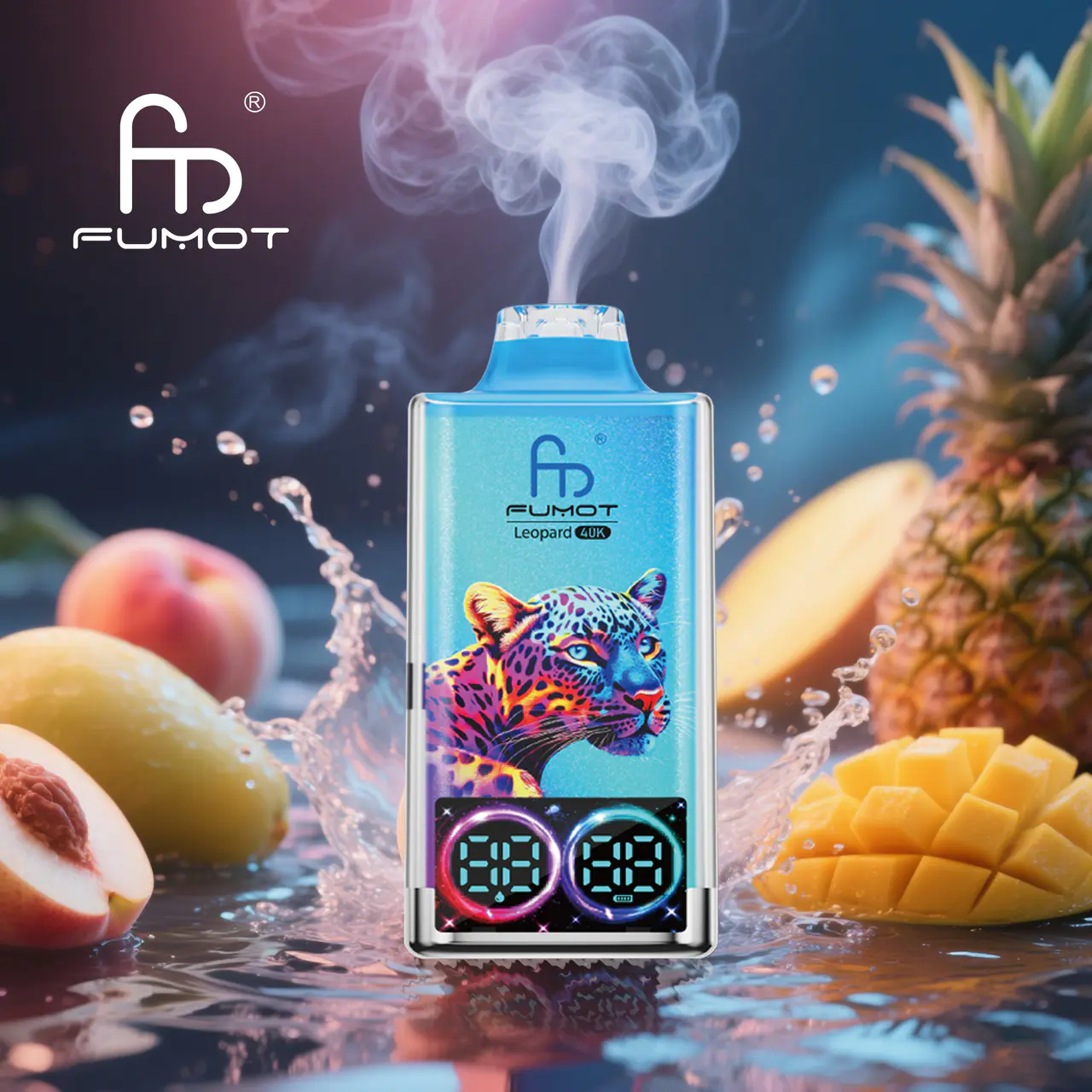 Fumot Leopard 40000 40K Puffs Original Edition Dual Mesh LCD Display Disposable Vape
