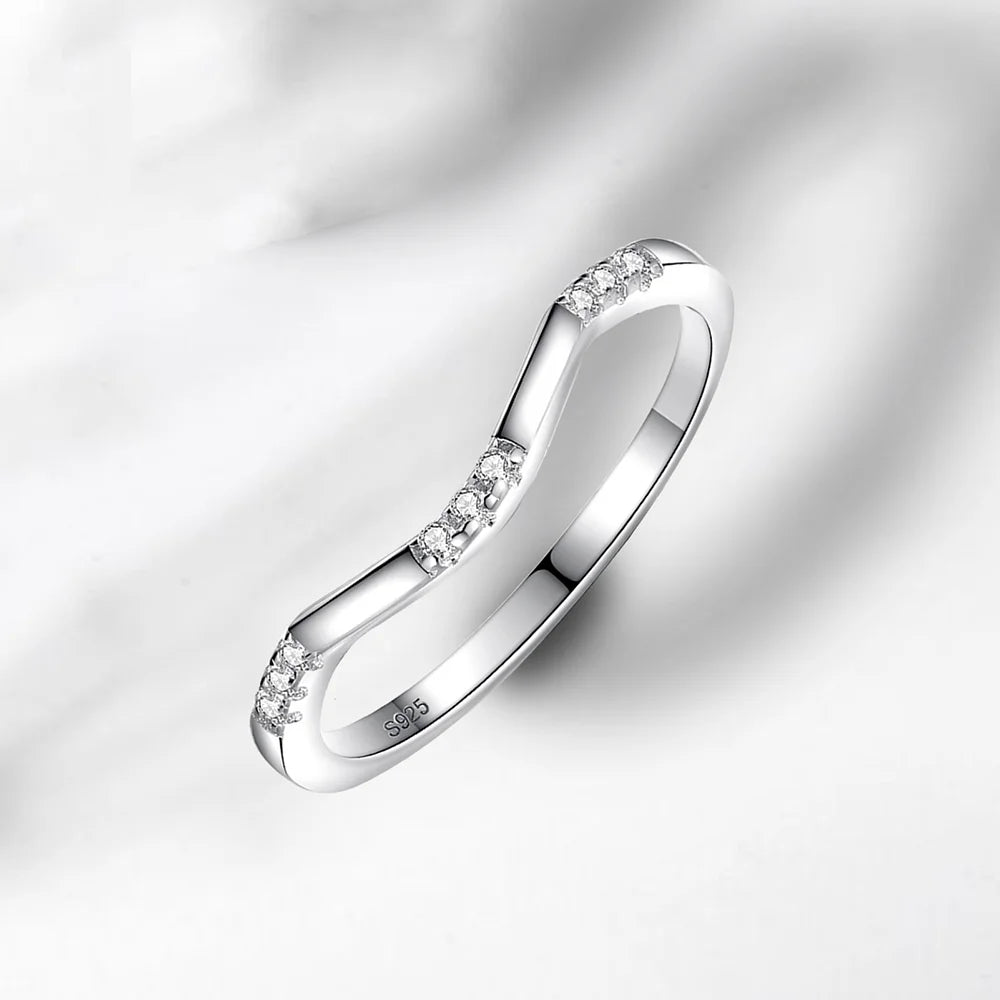OEVAS 2ct 7x9MM Moissanite Two Rings S925 Silver Lab Diamond Wedding Ring-losil