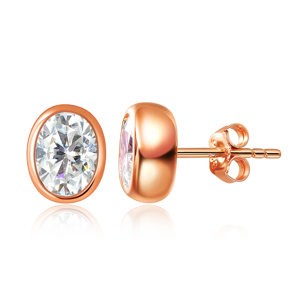OEVAS 0.5ct 1ct Water drop Bubble Moissanite Earrings for Women S925 Silver-losil