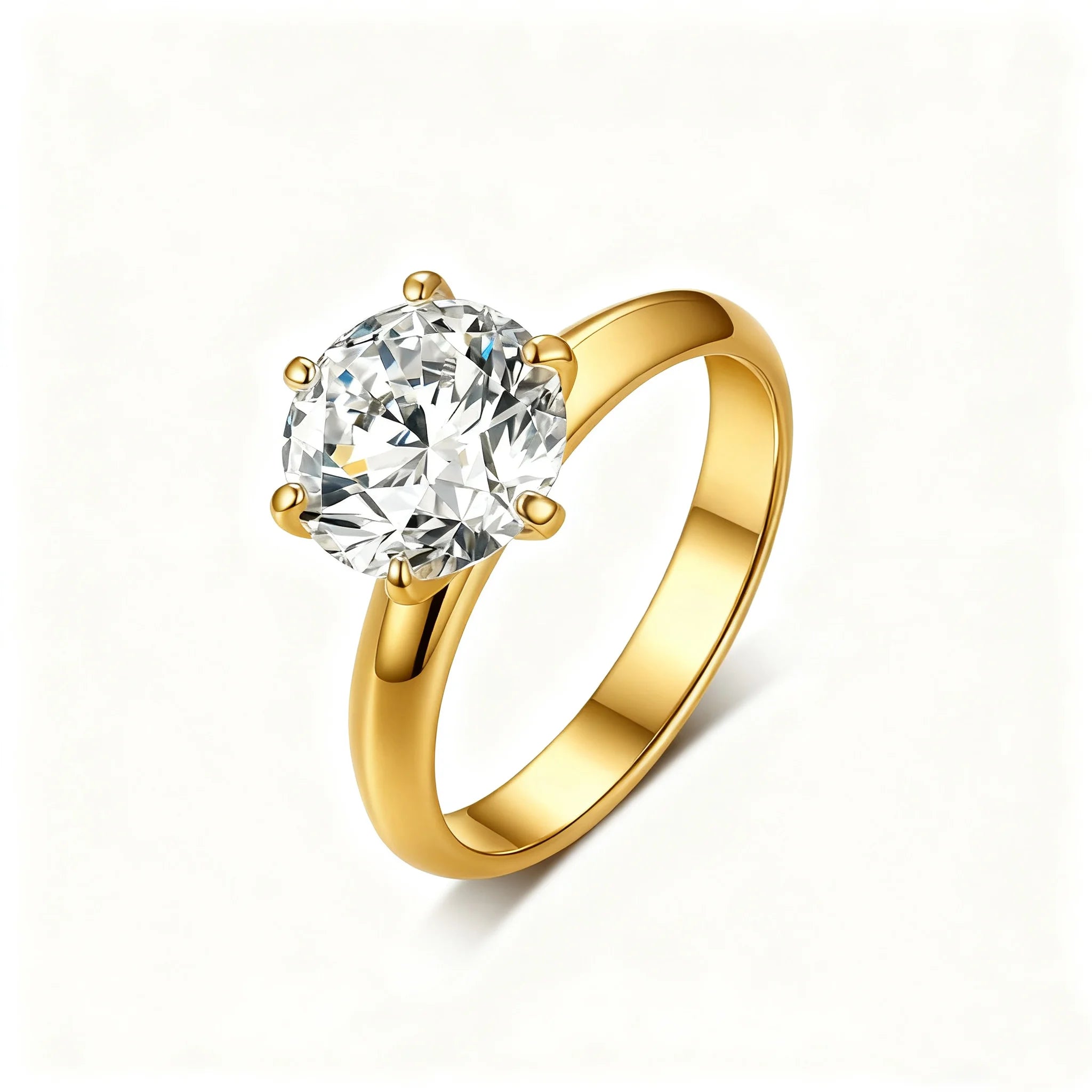 OEVAS 1-5CT D Color Round Moissanite Wedding Rings For Women 100% 925-losil