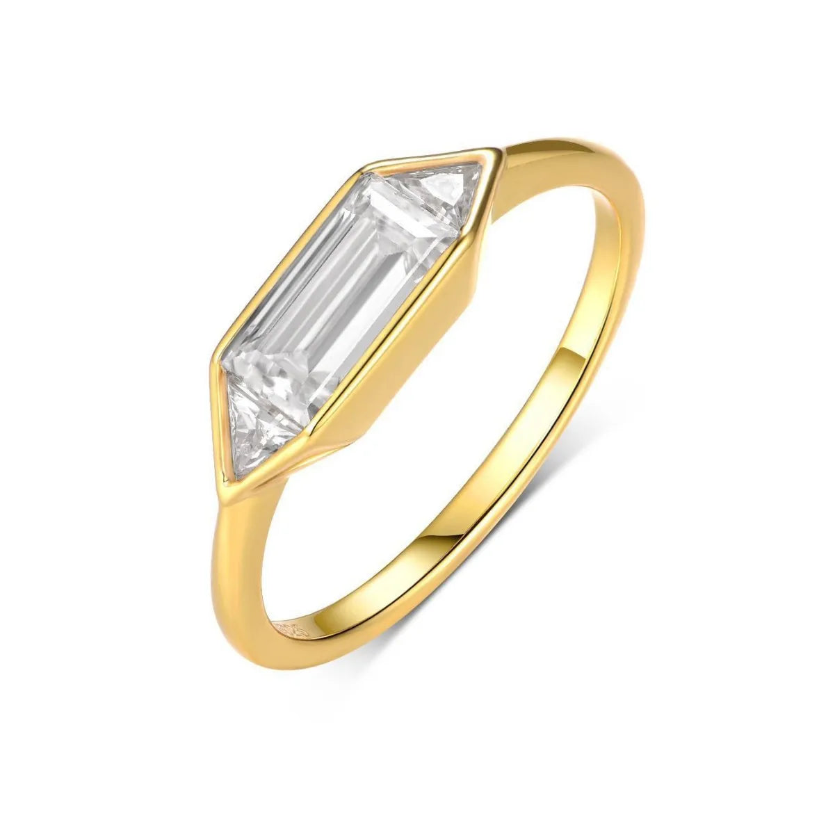 OEVAS Elegant Minimalist Jewelry Full Moissanite Rings for Women S925 Sterling Silver-losil