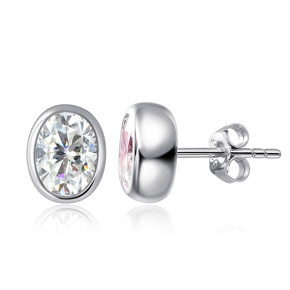 OEVAS 0.5ct 1ct Water drop Bubble Moissanite Earrings for Women S925 Silver-losil