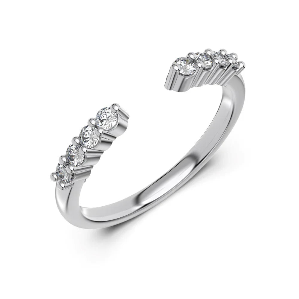 OEVAS 1-3CT Marquise Cut Full Moissanite Ring Set for Women Wedding Band-losil