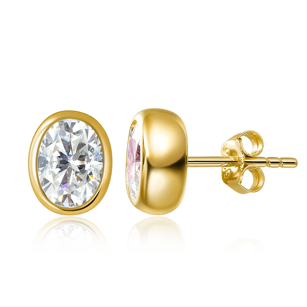 OEVAS 0.5ct 1ct Water drop Bubble Moissanite Earrings for Women S925 Silver-losil