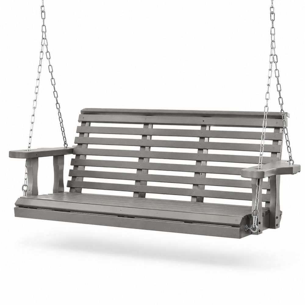Balancelle en bois gris 150 cm-salonclarion