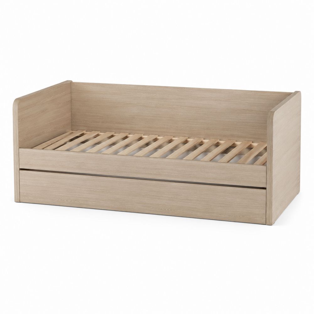 Cadre de lit en bois avec tiroir de rangement 90x190 cm-salonclarion