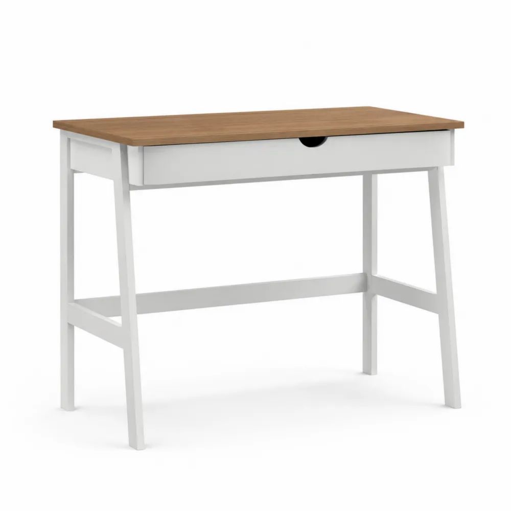 Bureau en MDF et Pin avec Tiroir 120cm-salonclarion