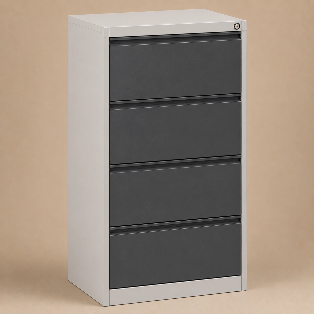 Archivador Metálico Gris de 4 Cajones-Minimalora