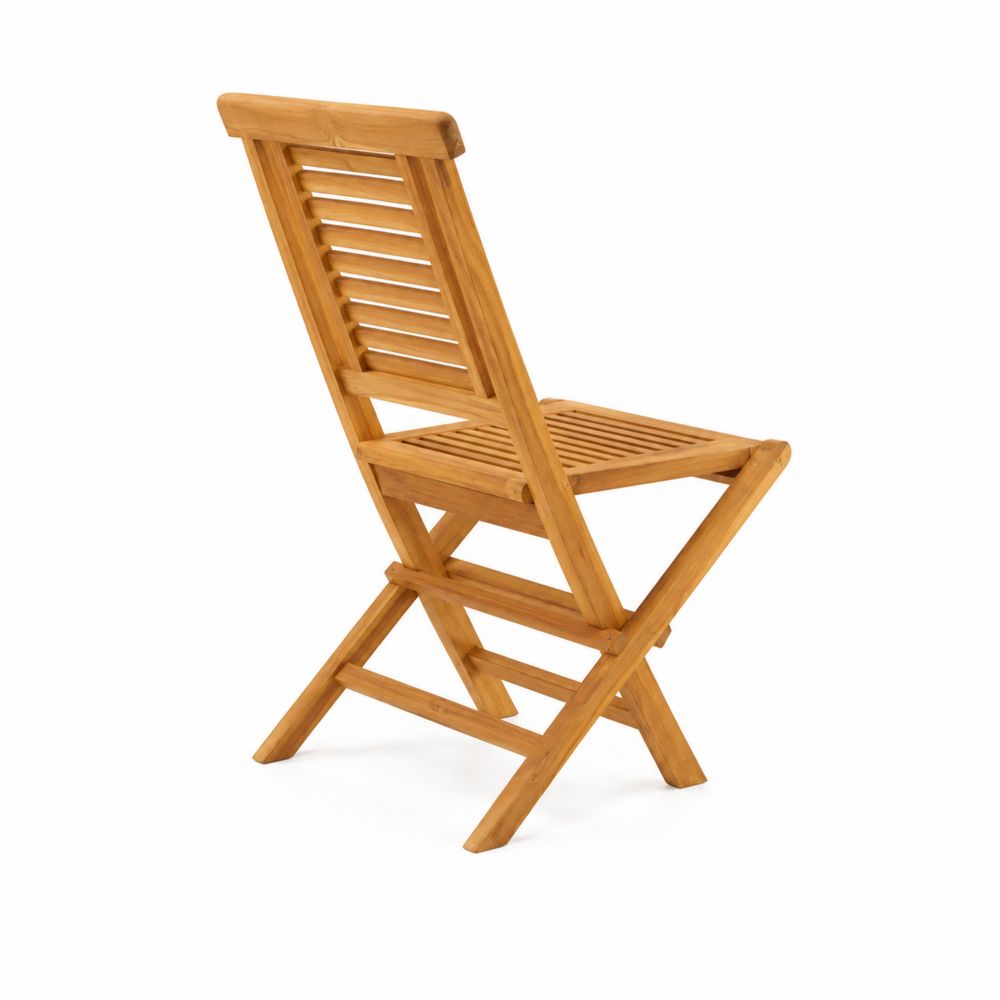 Chaise pliante en teck-Novpitor
