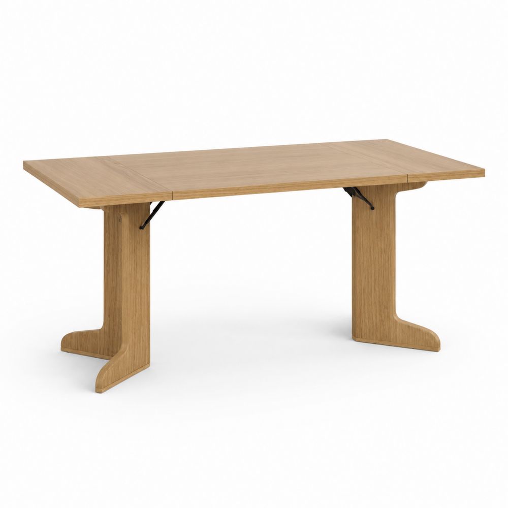 Table à manger extensible en bois 200/250 x 100 cm-Novpitor