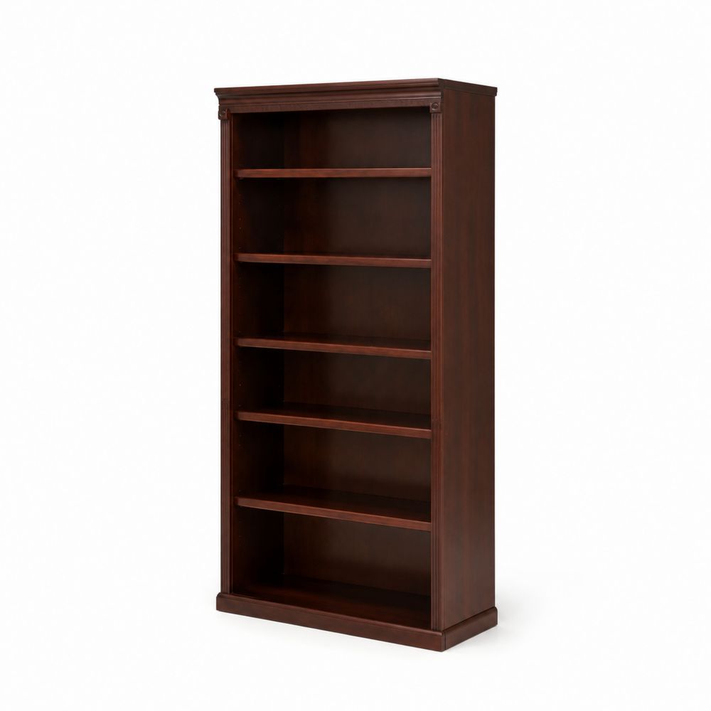 Bibliothèque en bois avec 5 étagères