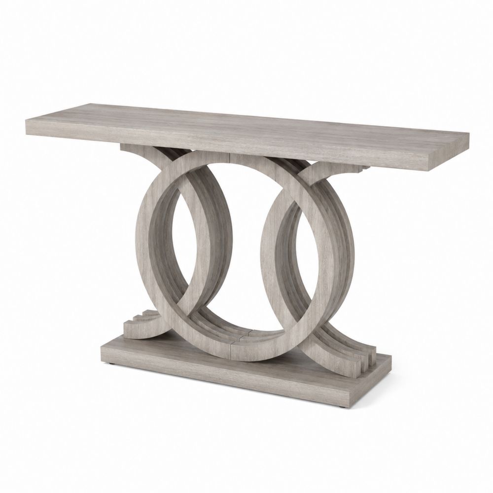 Table console en bois Gris 120 cm x 40 cm x 80 cm