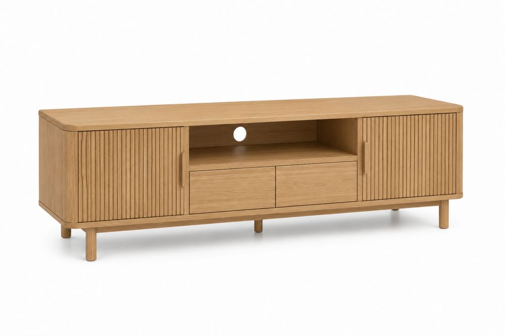Meuble TV en chêne clair 150x40x50 cm