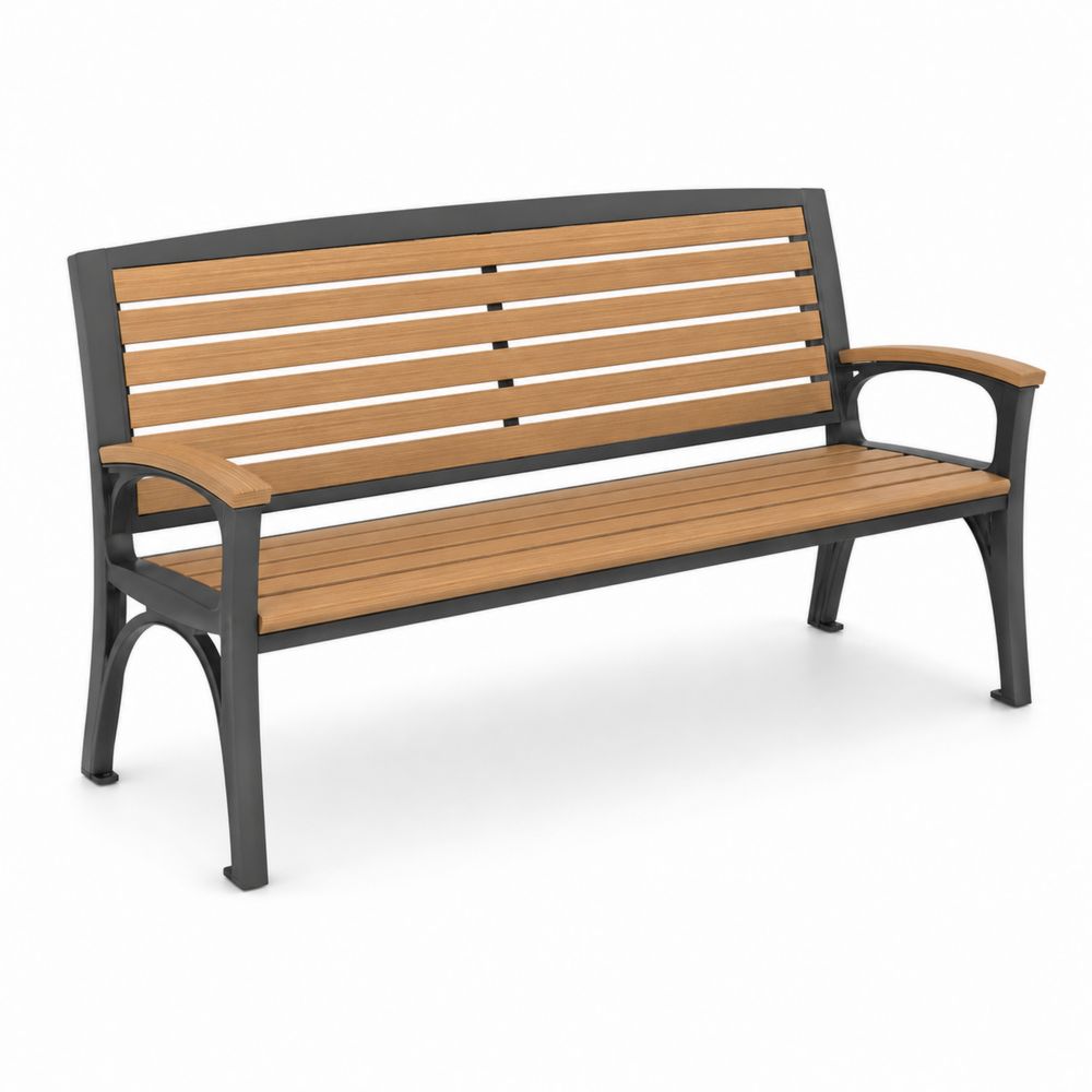 Banc d'extérieur en Métal et Teck 150 cm