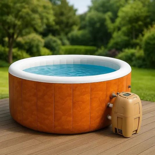 Aufblasbarer runder Whirlpool aus PVC mit 180 cm Durchmesser-haveltrix