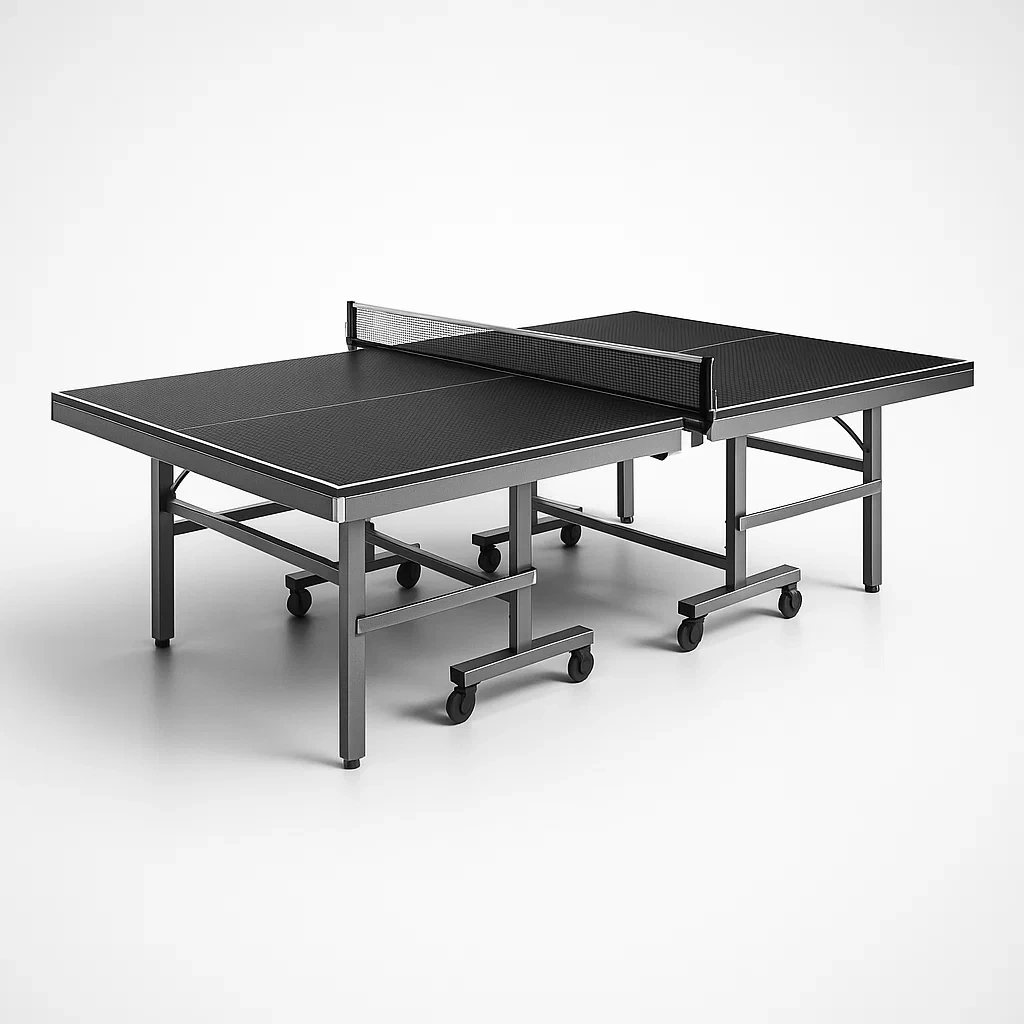 Klappbarer Tischtennistisch Schwarz 274x152.5x76 cm-furnovetra