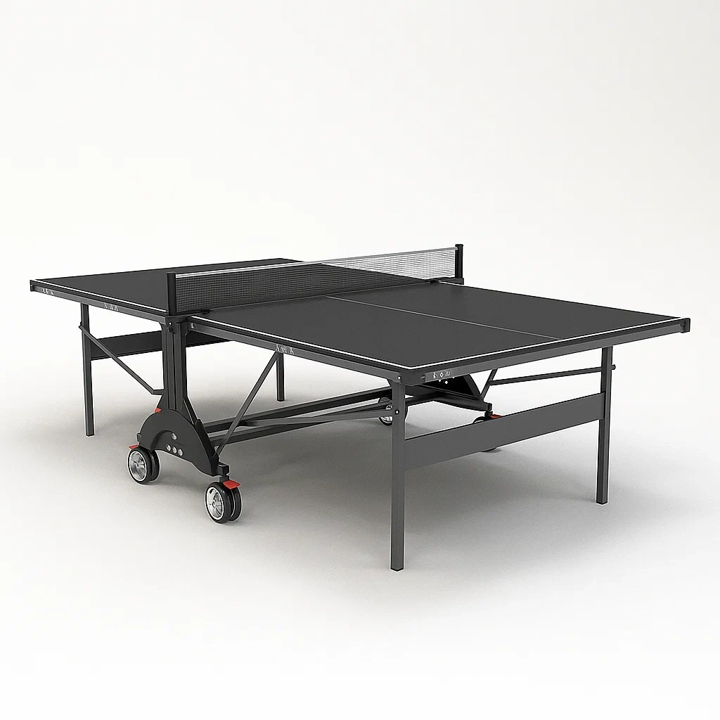 Tischtennisplatte Klappbar Stahl MDF Schwarz 274x152.5x76 cm-furnovetra