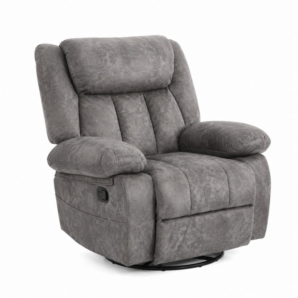 Fauteuil inclinable pivotant en polyester Gris