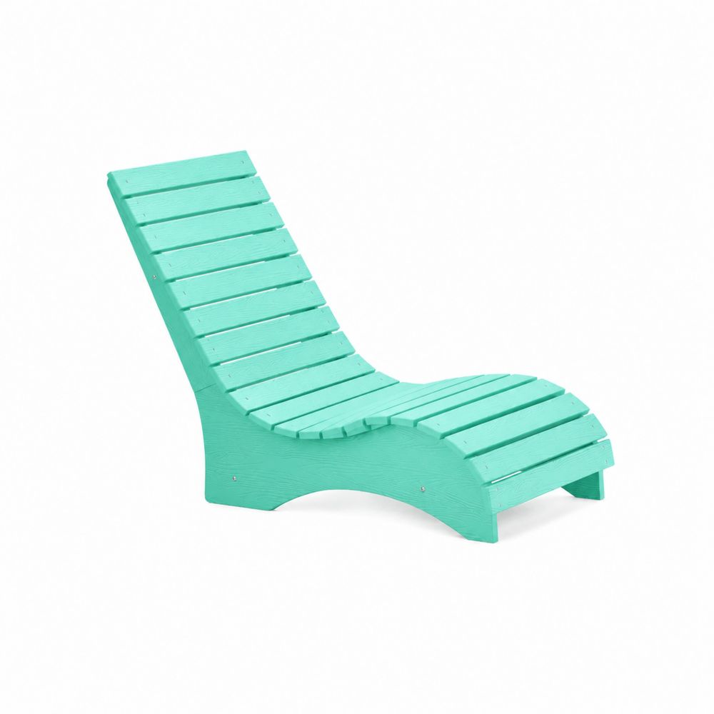 Chaise longue en bois Vert Menthe 150x60x85 cm