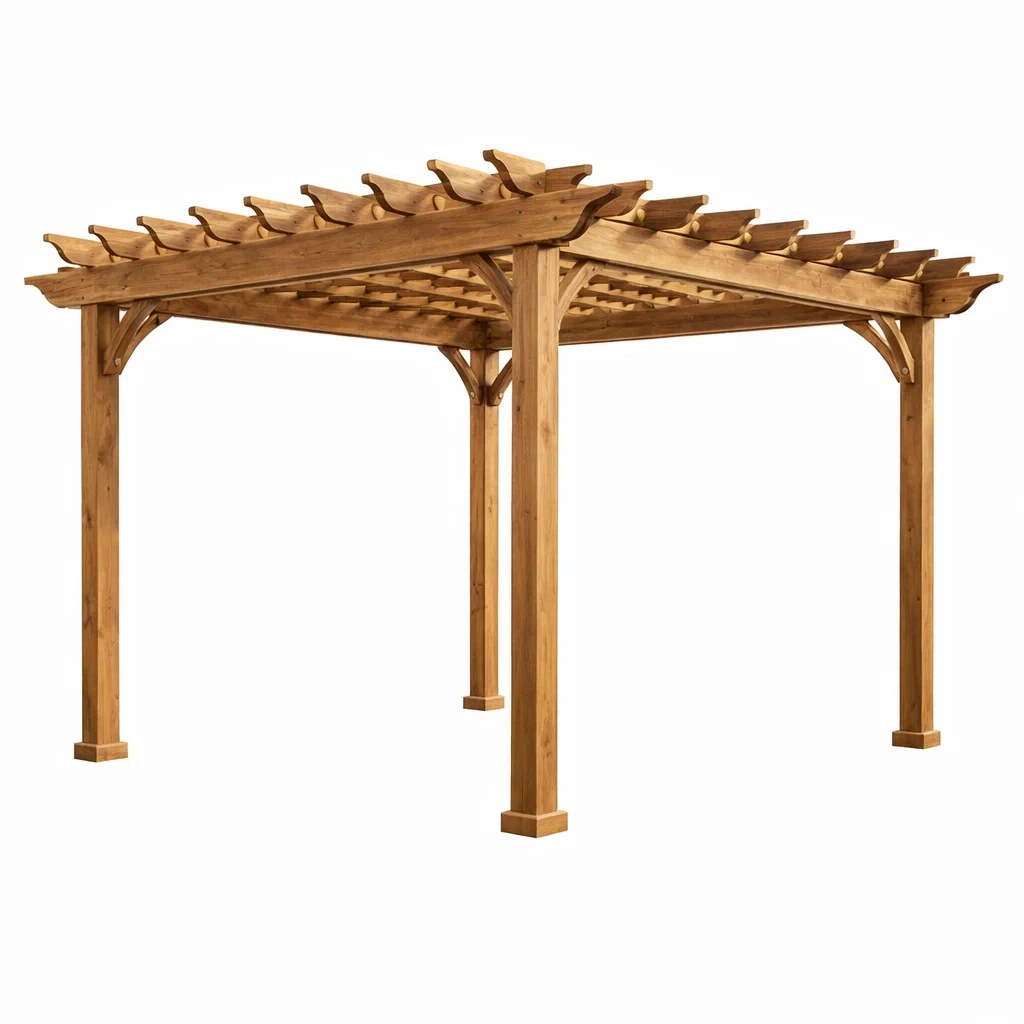 Pergola aus imprägniertem Kiefernholz 300x300x220 cm-Homelito