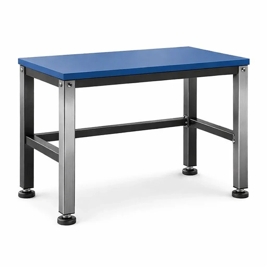 Stahltisch mit Kunststoffoberfläche Blau 120x60x80 cm-Homelito