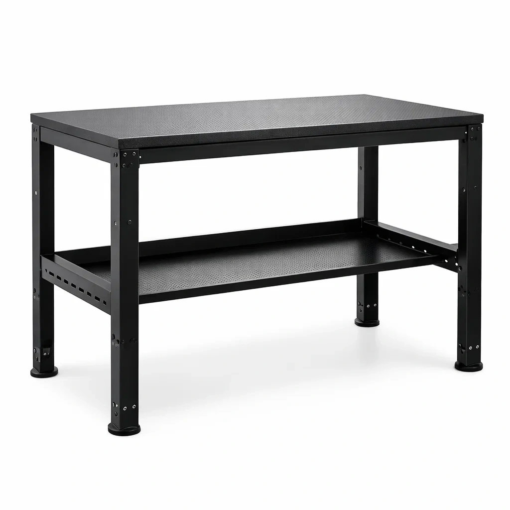 Arbeitstisch Stahl Schwarz 120cm x 60cm x 90cm-Homelito