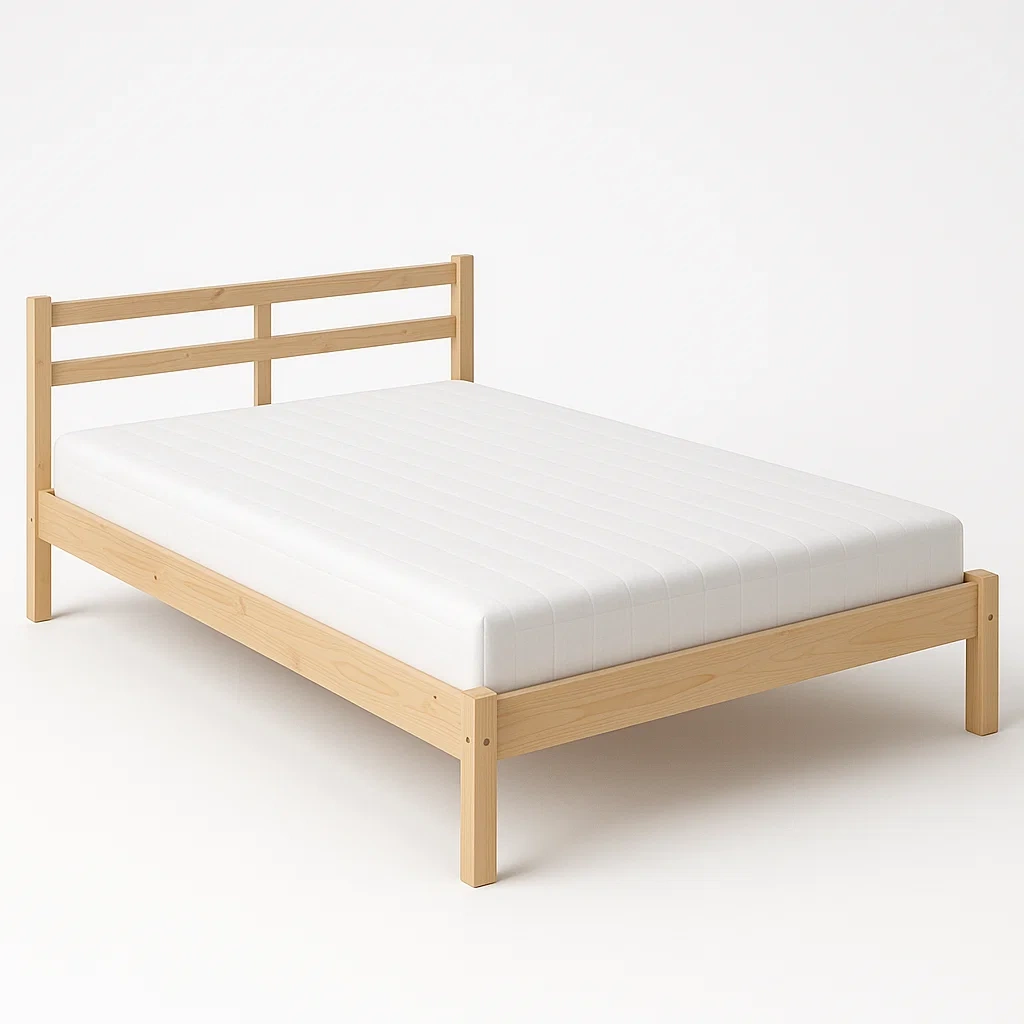Bett mit Kopfteil,Doppelbett mit Kopfteil-HOMARONE