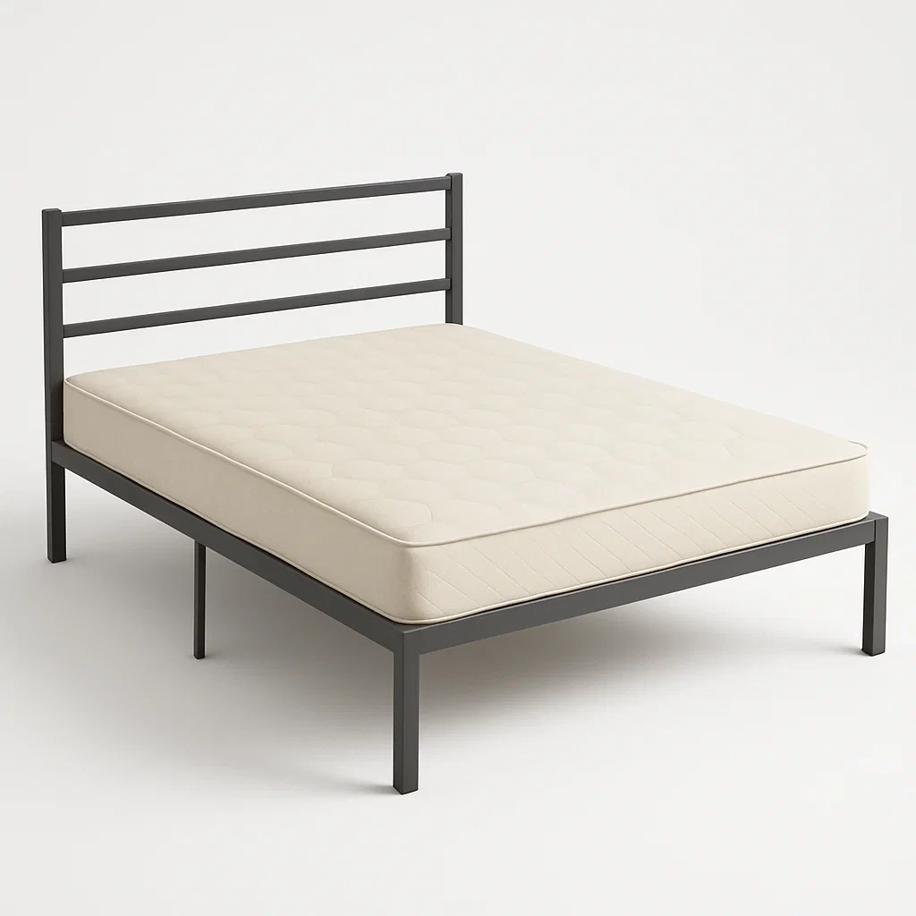 Bett mit Kopfteil,Doppelbett mit Kopfteil-HOMARONE