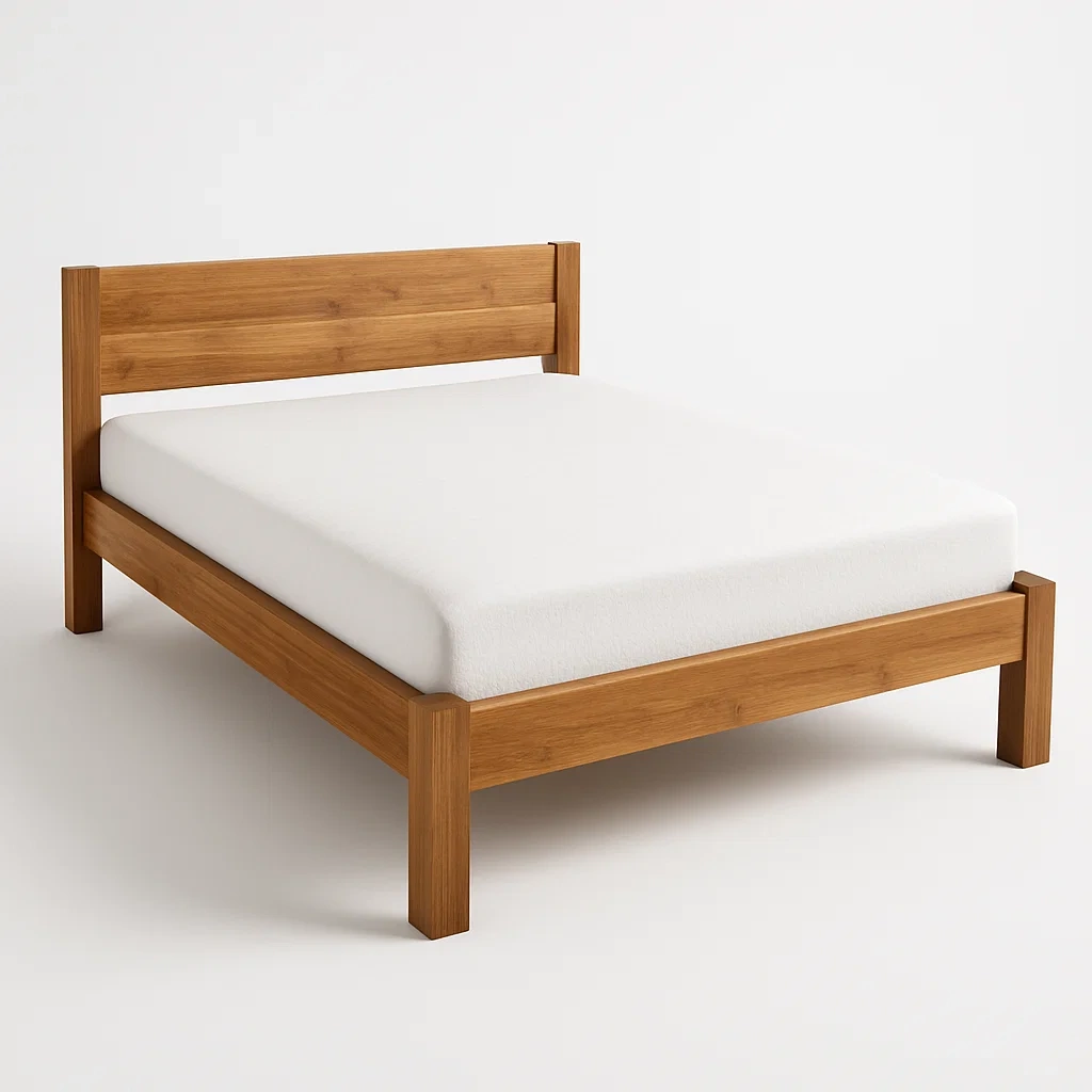Bett mit Kopfteil,Doppelbett mit Kopfteil-HOMARONE