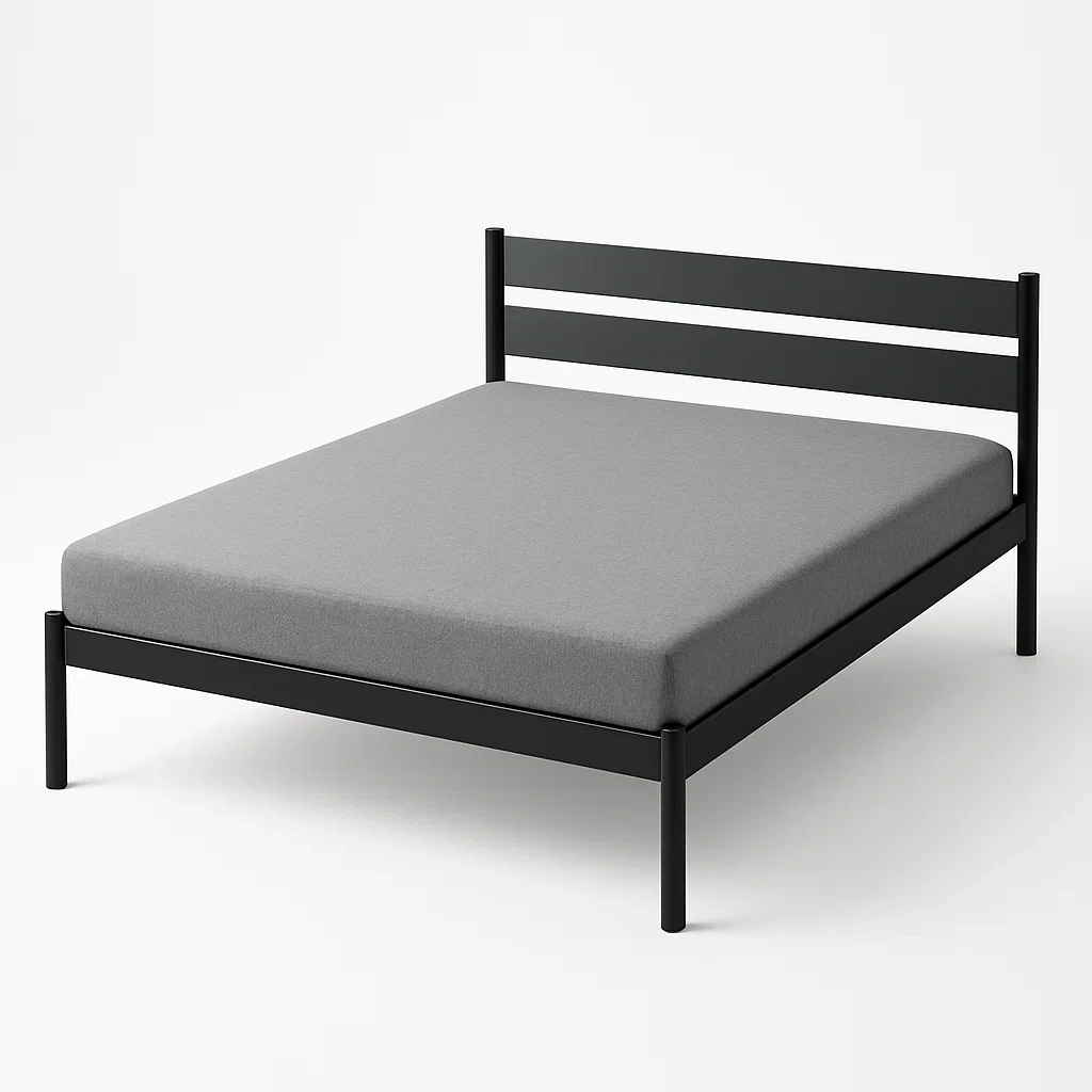 Bett mit Kopfteil,Doppelbett mit Kopfteil-HOMARONE