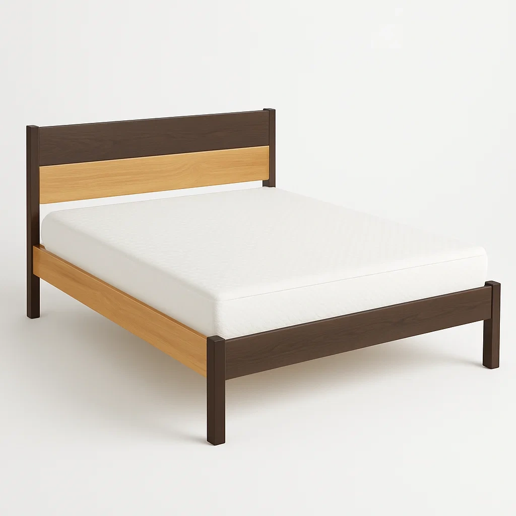 Bett mit Kopfteil,Doppelbett mit Kopfteil-HOMARONE