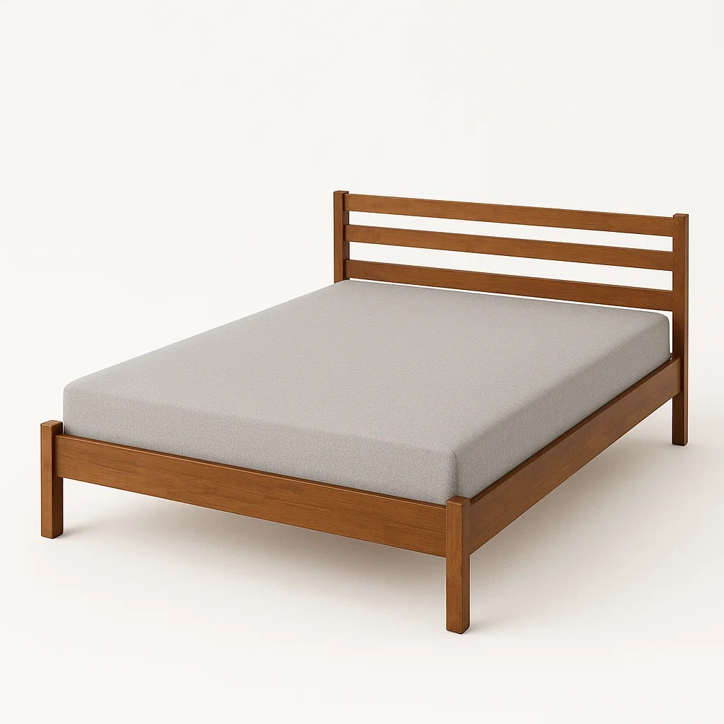 Bett mit Kopfteil,Doppelbett mit Kopfteil-HOMARONE