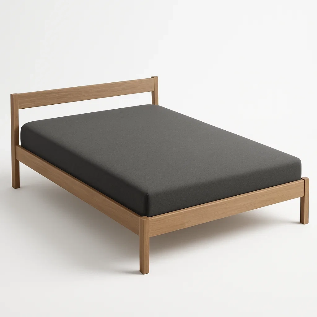 Bett mit Kopfteil,Doppelbett mit Kopfteil-HOMARONE