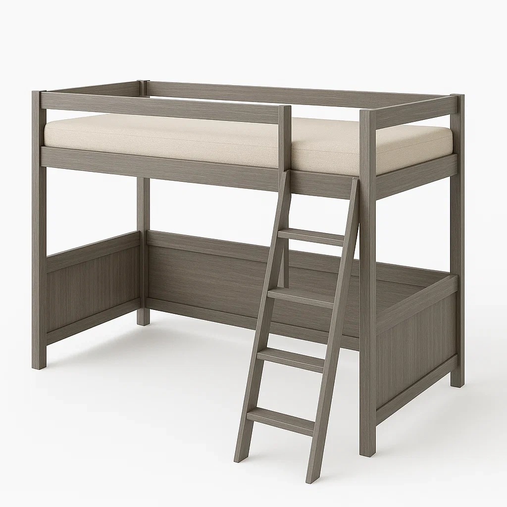 Hochbett,Hochbett aus Holz-HOMARONE