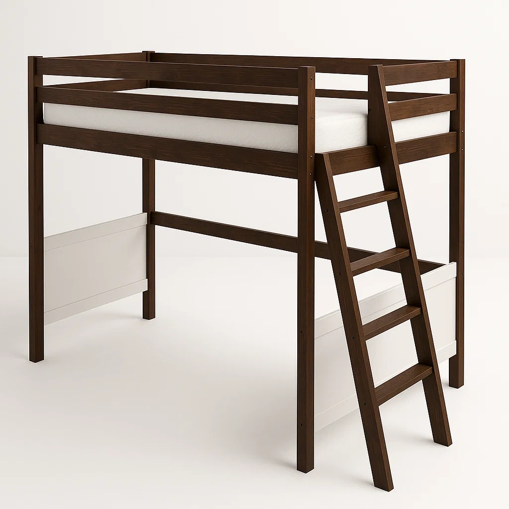 Hochbett,Hochbett aus Holz-HOMARONE