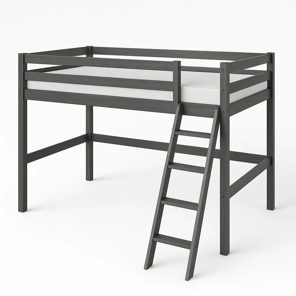 Hochbett,Hochbett aus Holz-HOMARONE