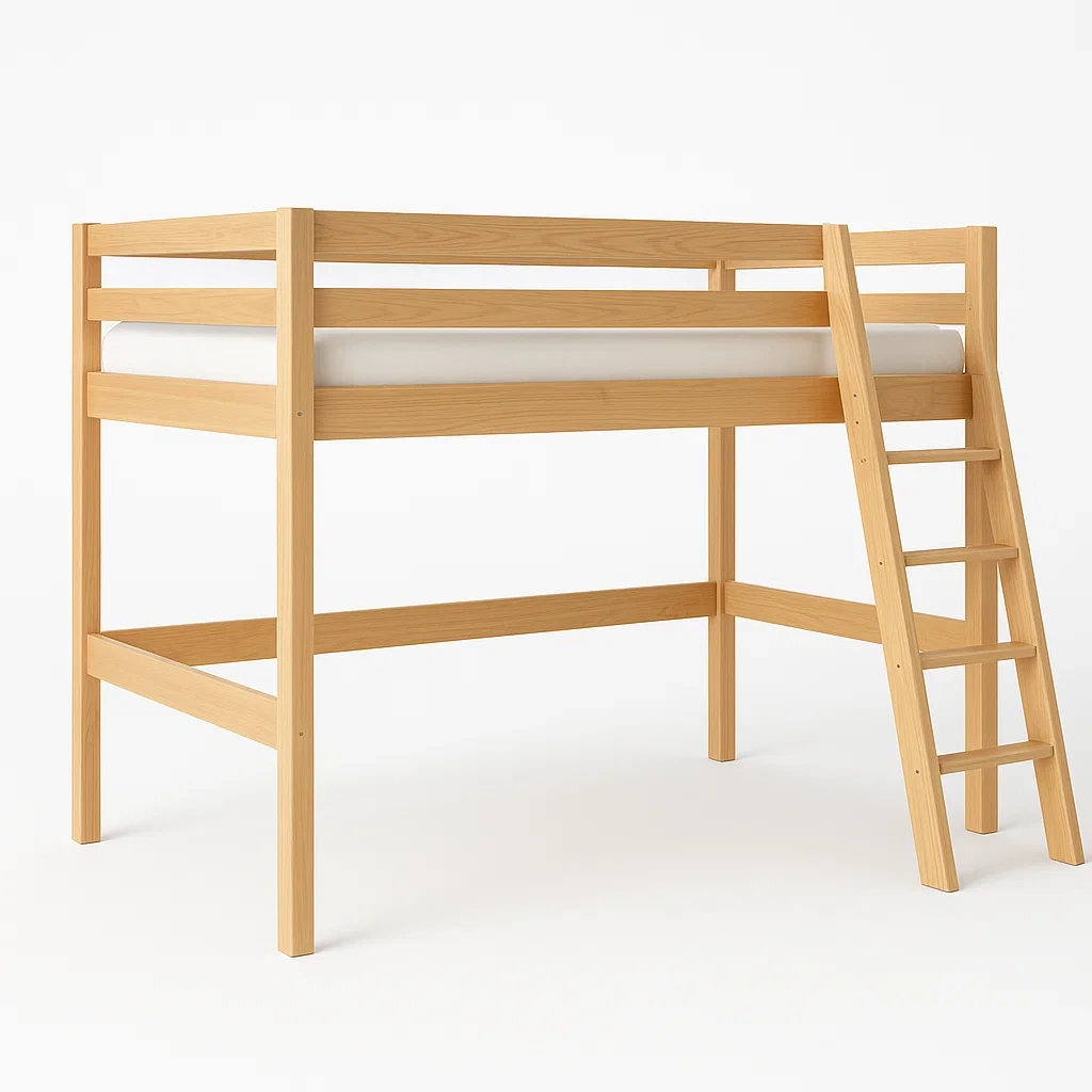 Hochbett,Hochbett aus Holz-HOMARONE