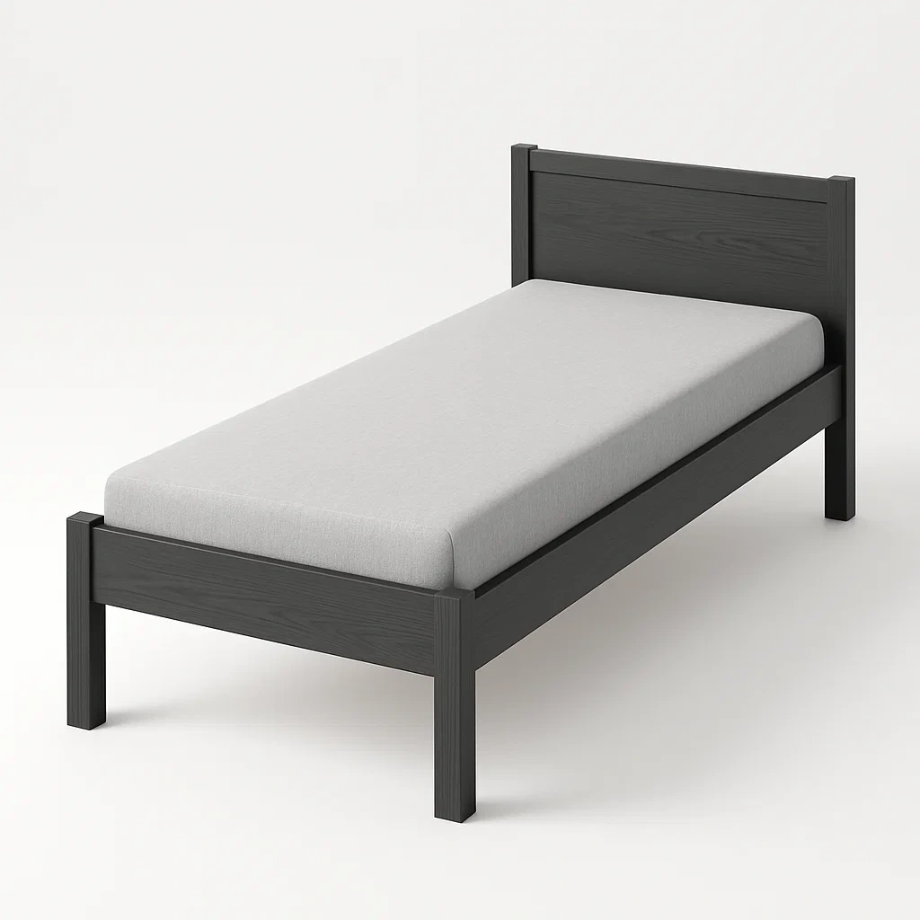 Bett mit Kopfteil,Einzelbett mit Kopfteil-HOMARONE