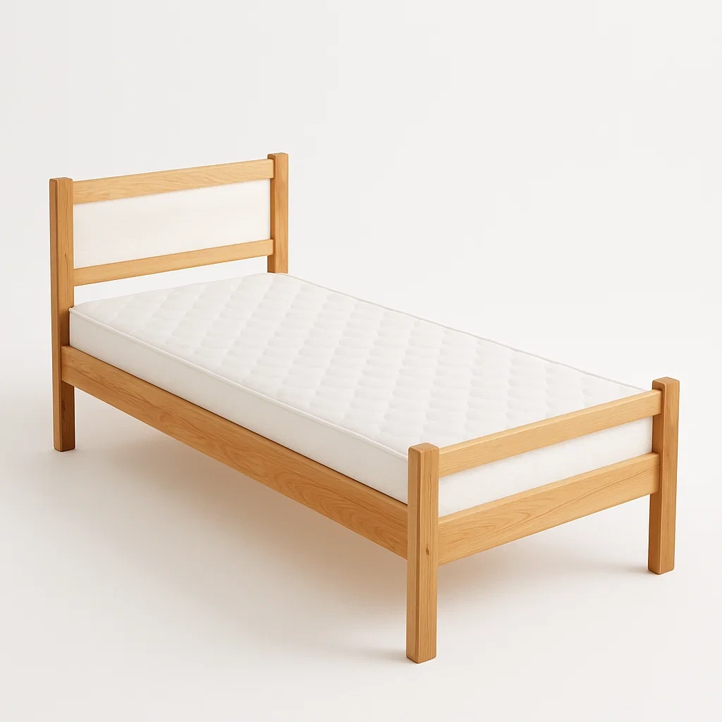 Bett mit Kopfteil,Einzelbett mit Kopfteil-HOMARONE