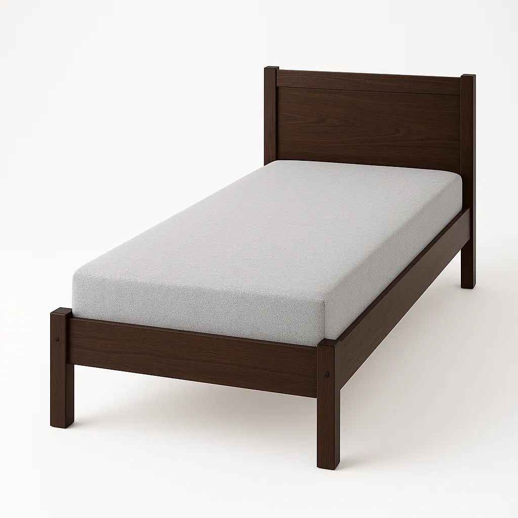 Bett mit Kopfteil,Einzelbett mit Kopfteil-HOMARONE