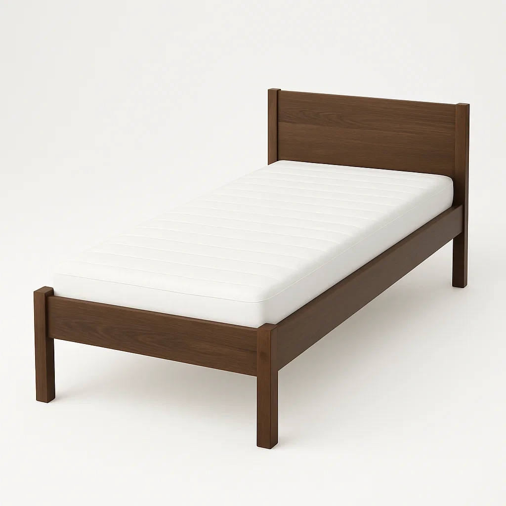 Bett mit Kopfteil,Einzelbett mit Kopfteil-HOMARONE