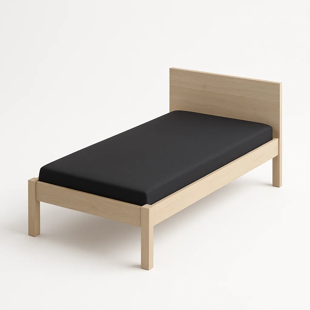 Bett mit Kopfteil,Einzelbett mit Kopfteil-HOMARONE