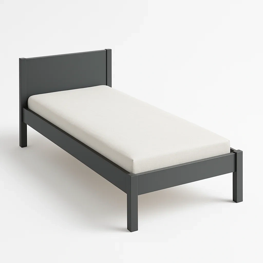 Bett mit Kopfteil,Einzelbett mit Kopfteil-HOMARONE