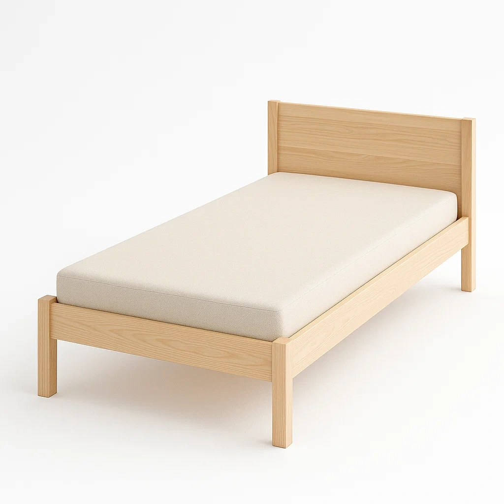 Bett mit Kopfteil,Einzelbett mit Kopfteil-HOMARONE