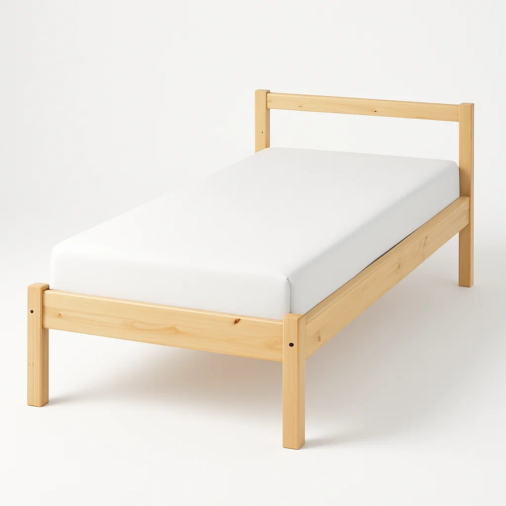 Bett mit Kopfteil,Einzelbett mit Kopfteil-HOMARONE